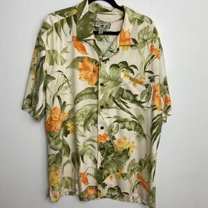 Caribbean Joe Mens XXL Hawaiian Shirt Vacation Tropical Resort Cruise Luau Beach